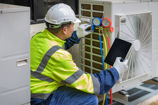 Professional Furnace Repair technician working in Markleville, IN